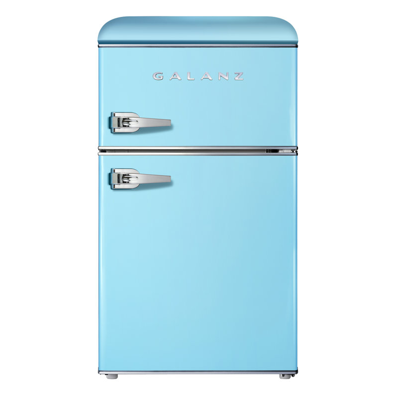 Galanz Retro 3.1 cu. ft. Freestanding Mini Fridge with Freezer